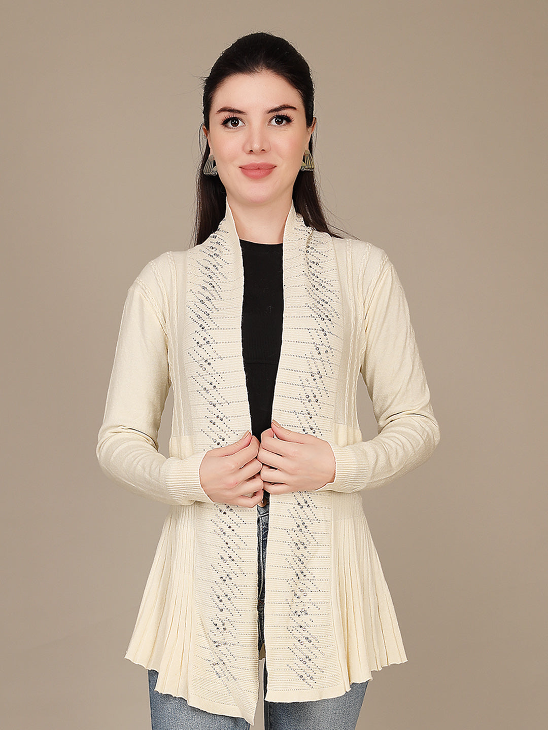 Elegant Drape Shrug