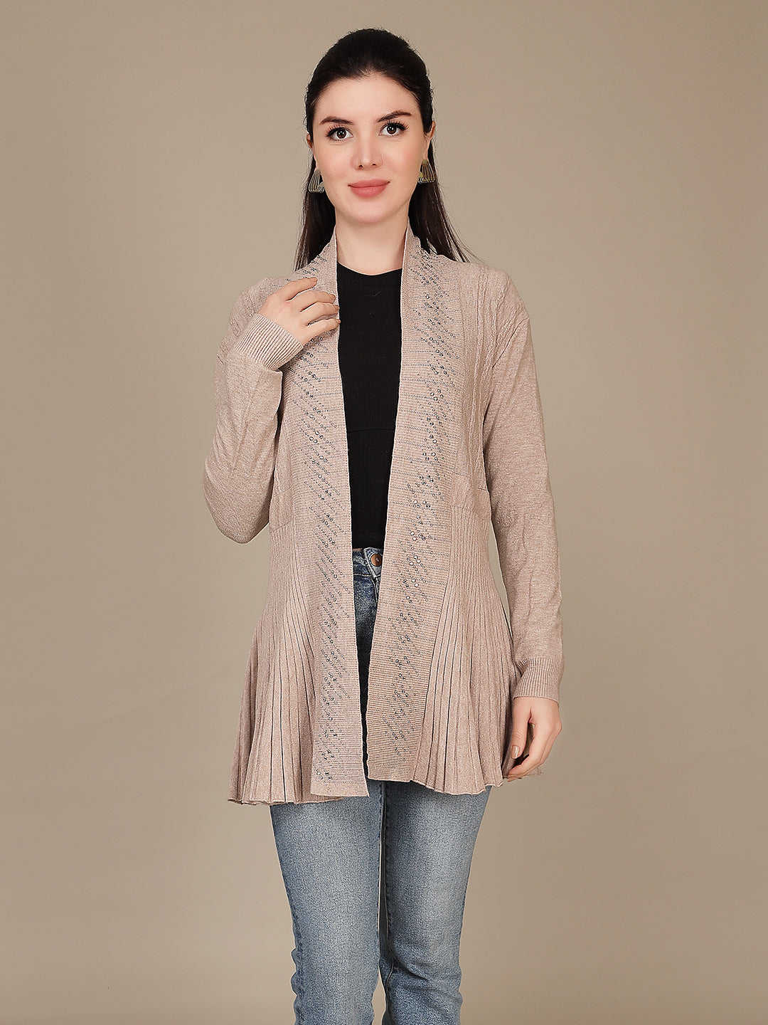 Elegant Drape Shrug