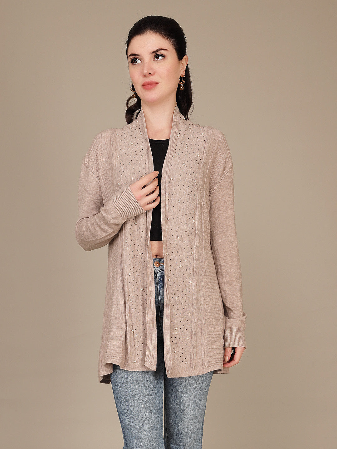 Elegant Drape Shrug