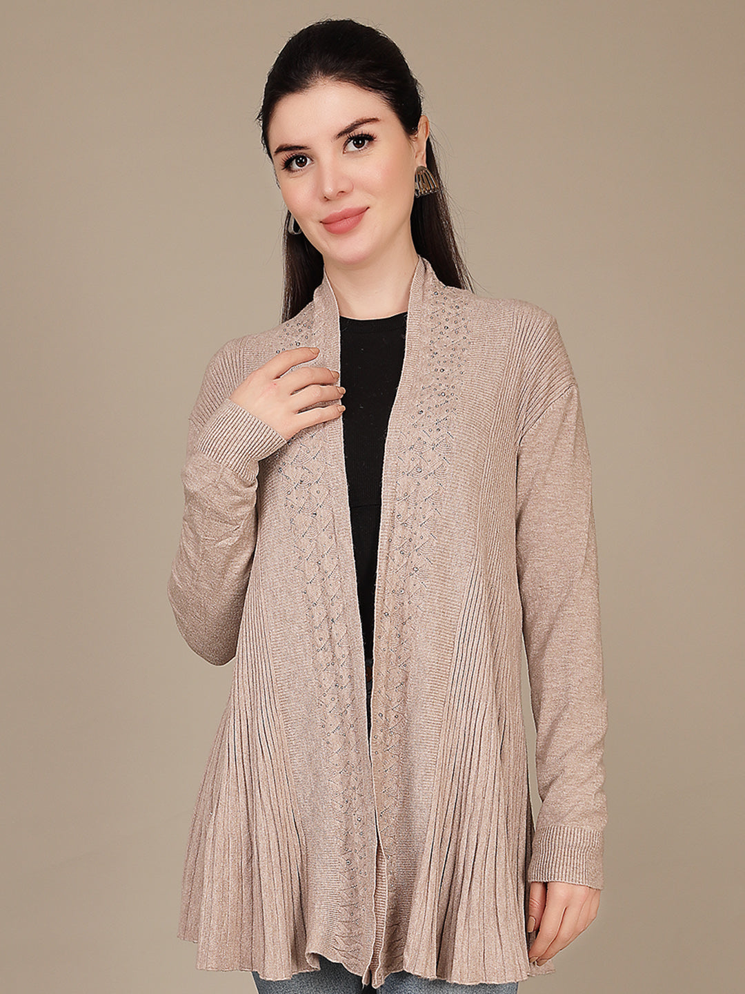 Elegant Drape Shrug