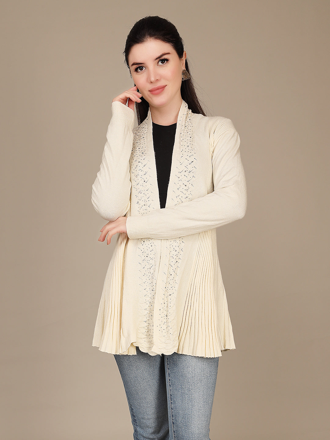 Elegant Drape Shrug
