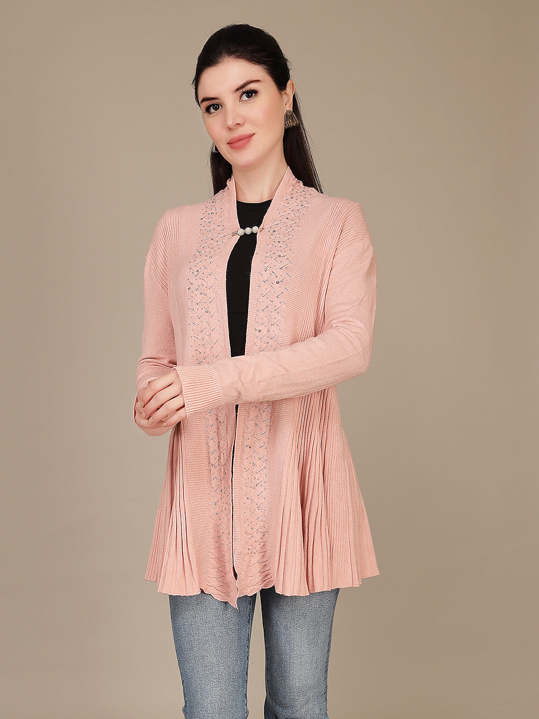 Elegant Drape Shrug