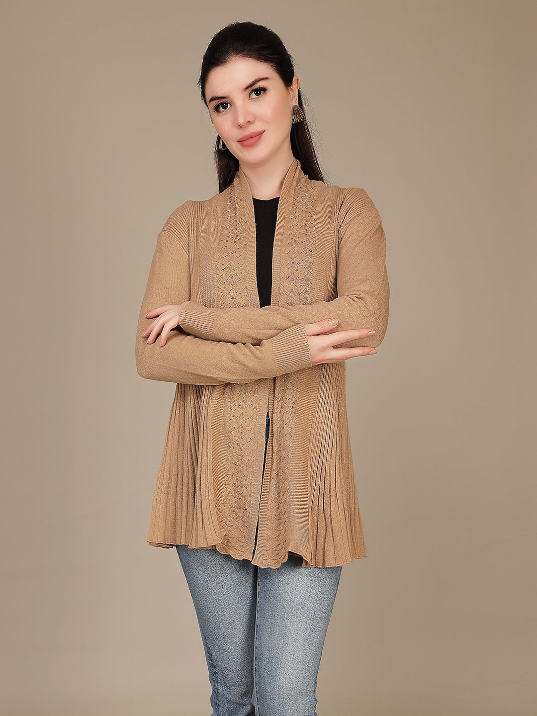 Elegant Drape Shrug