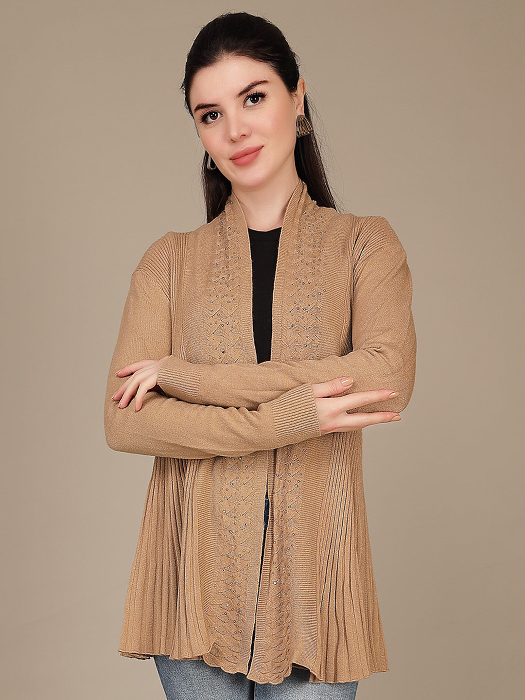 Elegant Drape Shrug