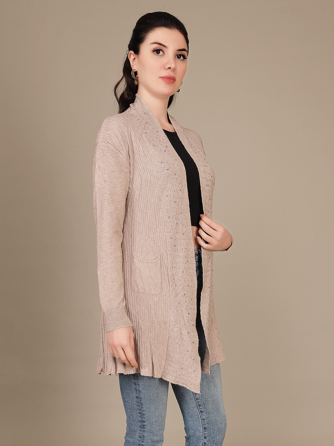 Elegant Drape Shrug