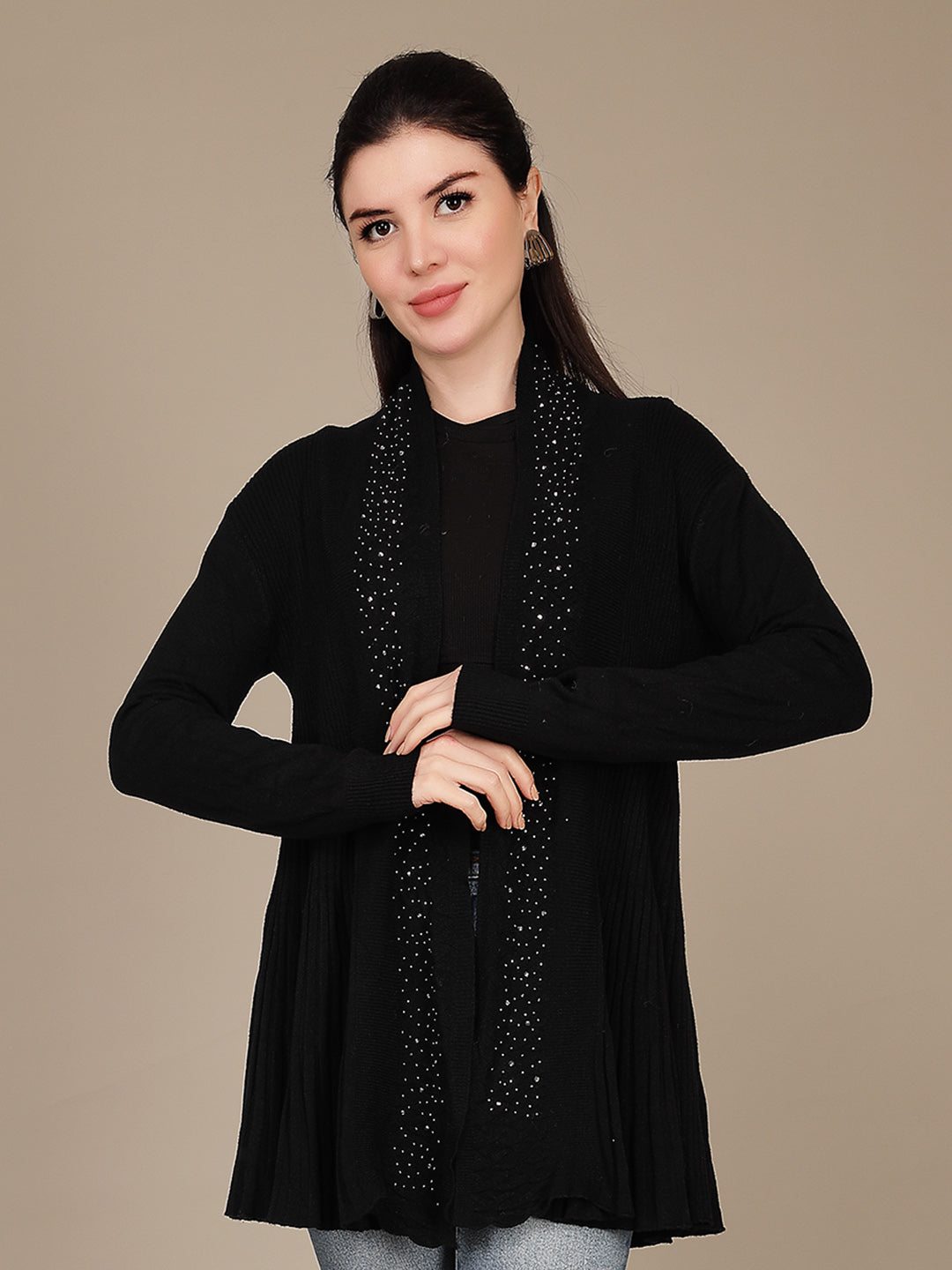 Elegant Drape Shrug