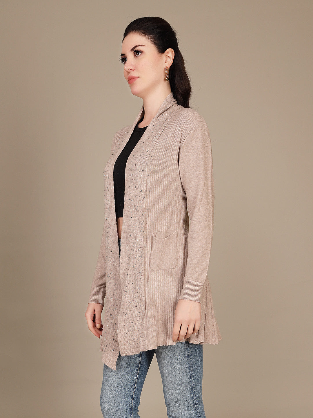 Elegant Drape Shrug