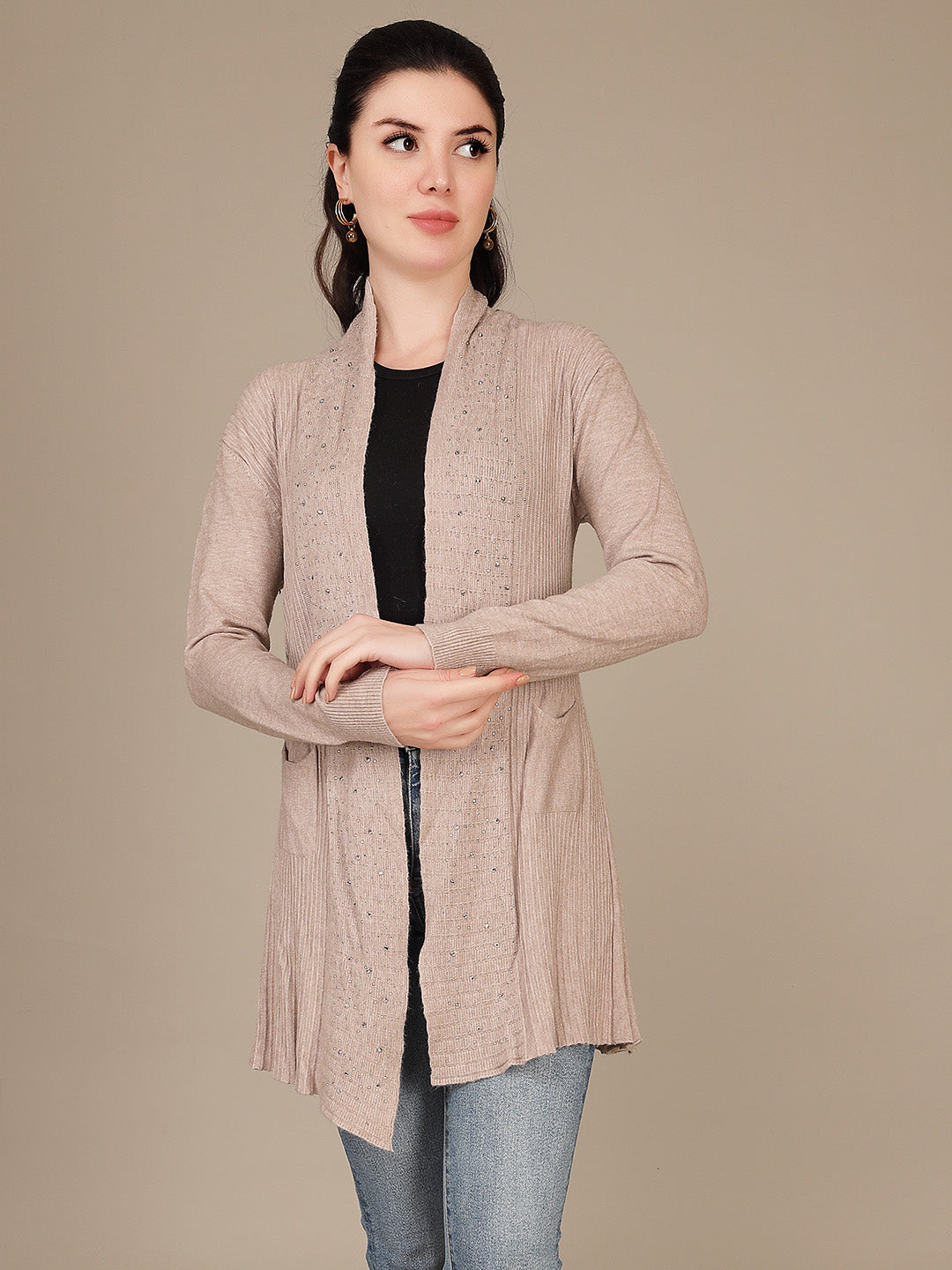 Elegant Drape Shrug