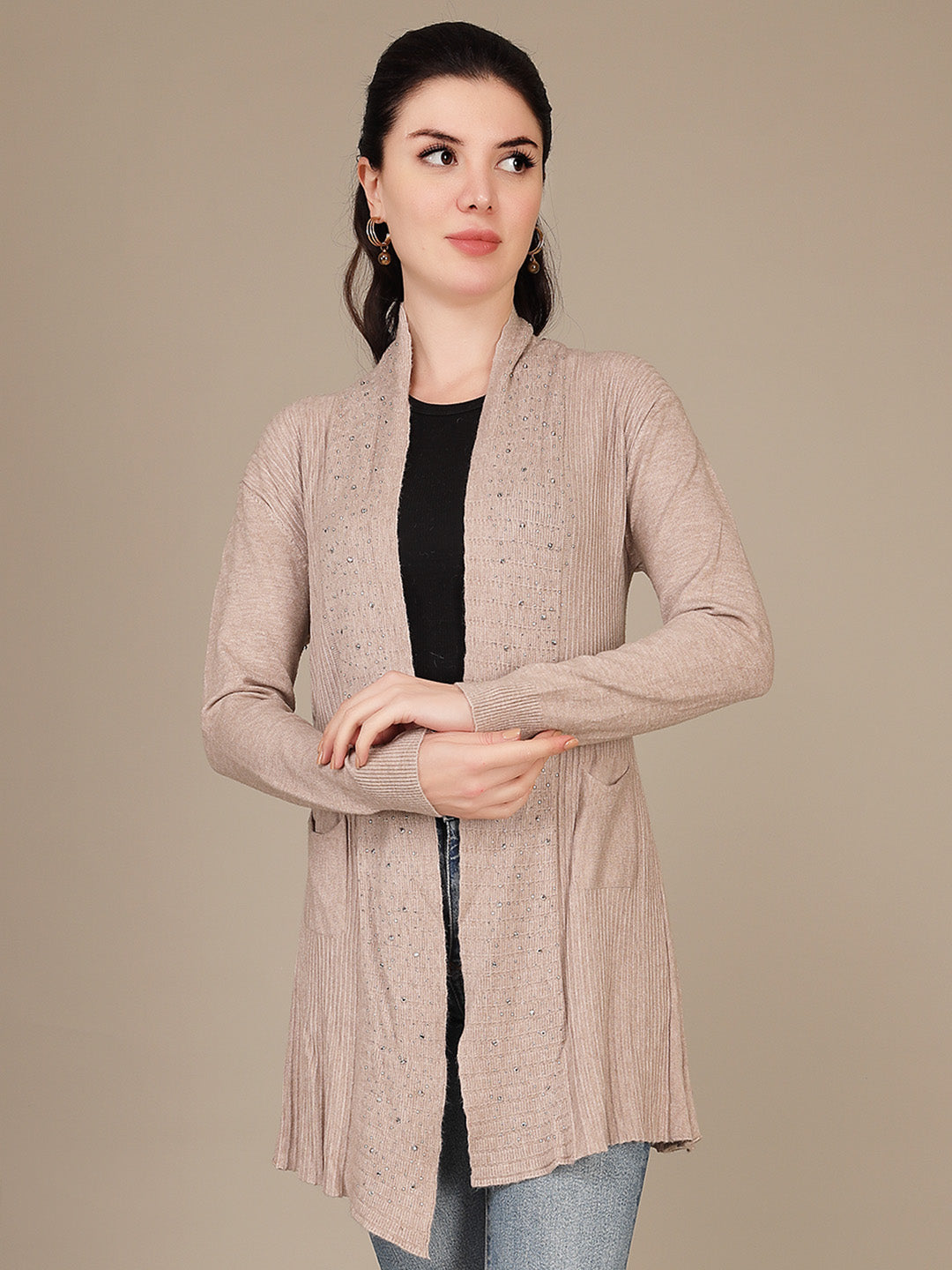 Elegant Drape Shrug