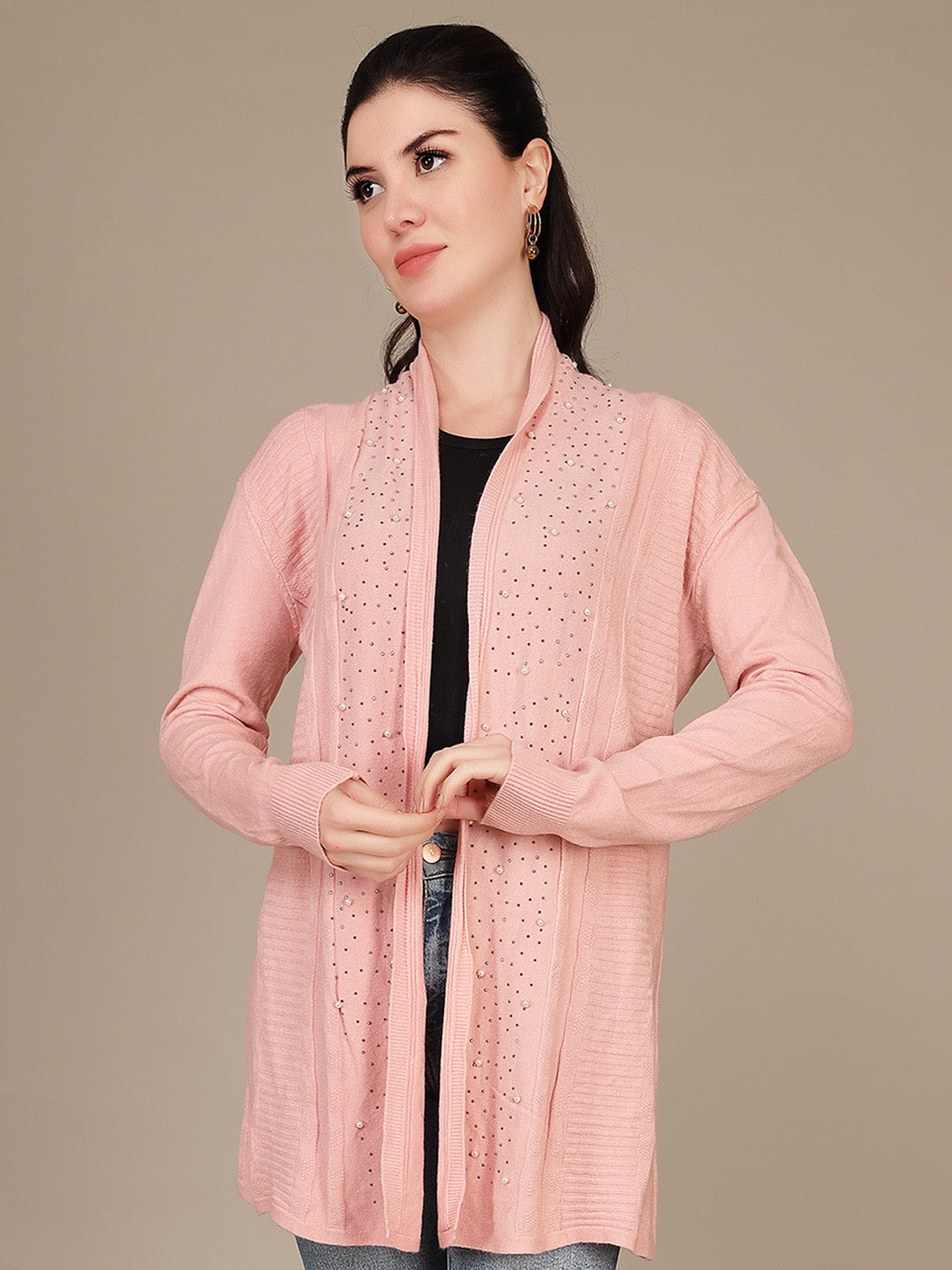Elegant Drape Shrug