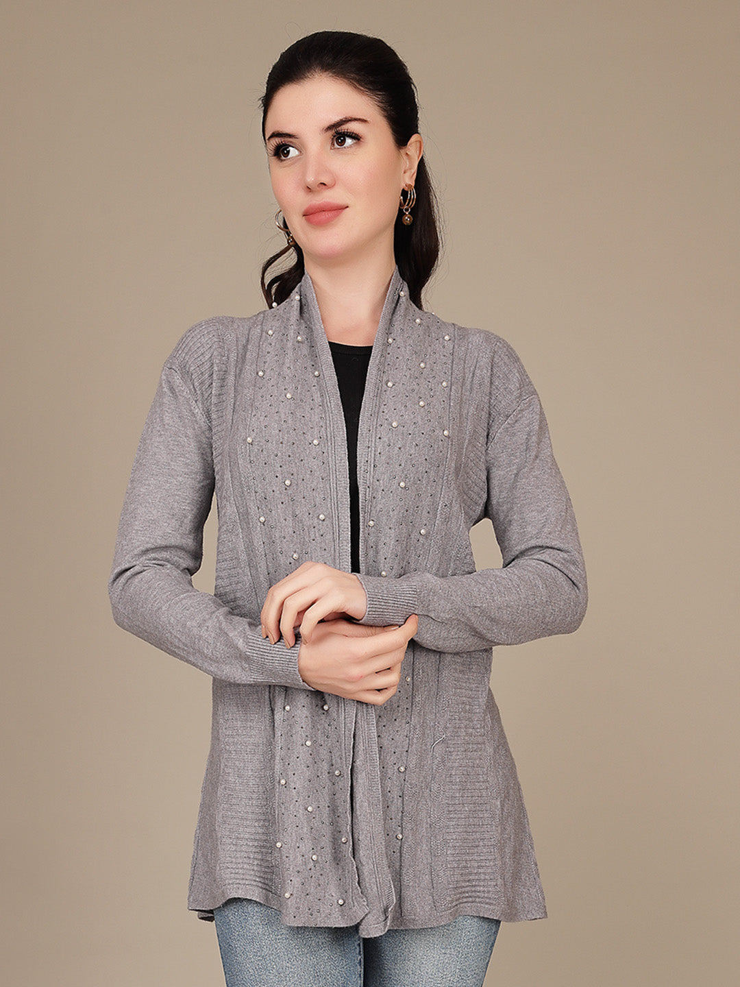 Elegant Drape Shrug