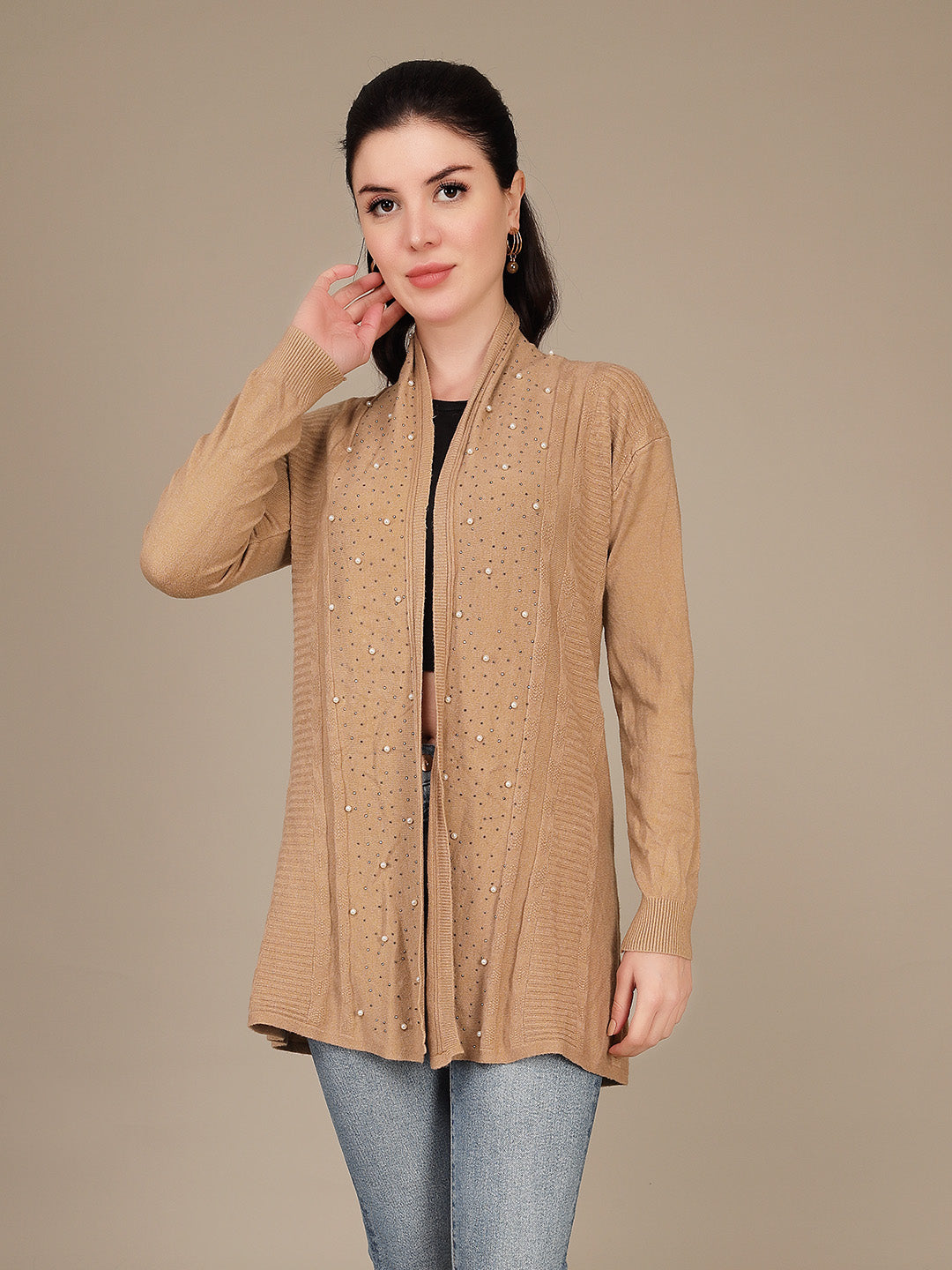 Elegant Drape Shrug
