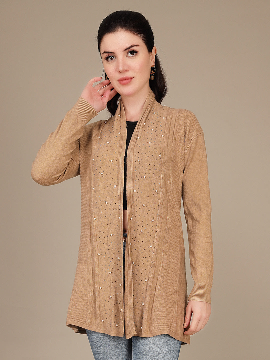 Elegant Drape Shrug