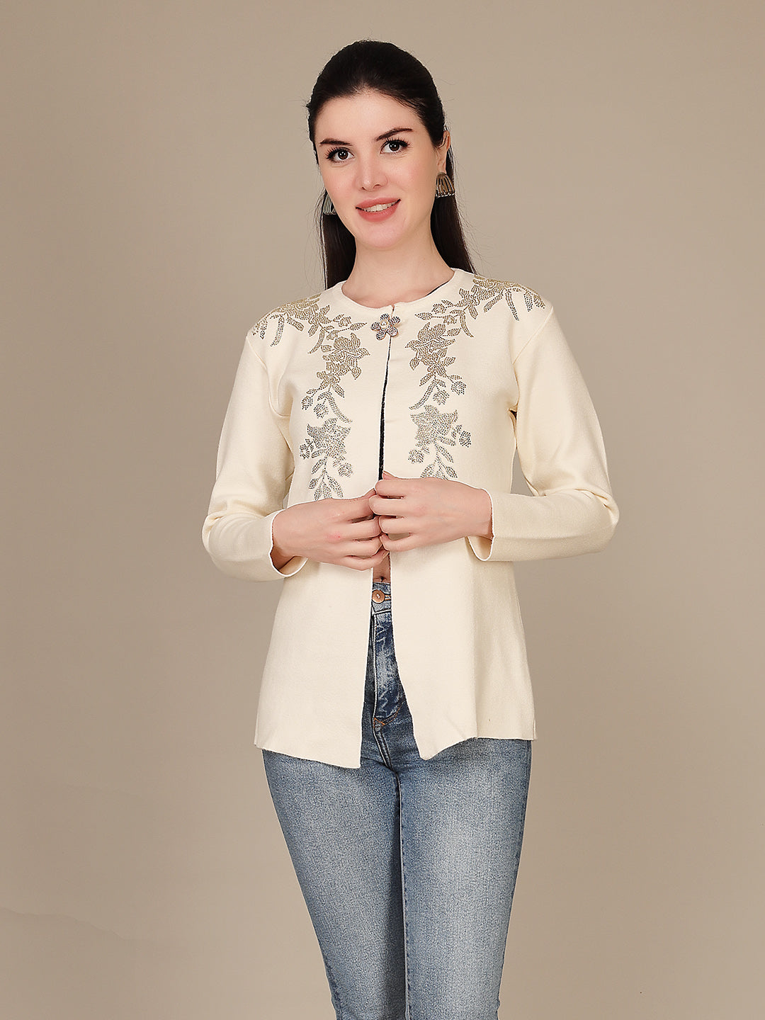 Elegant Drape Shrug
