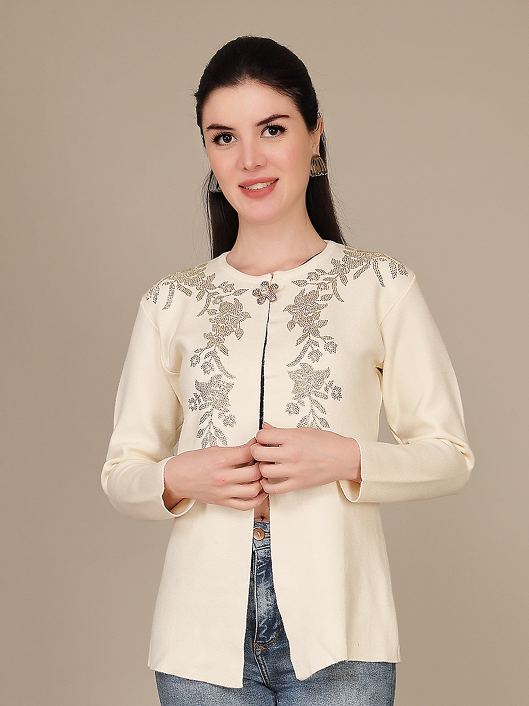 Elegant Drape Shrug
