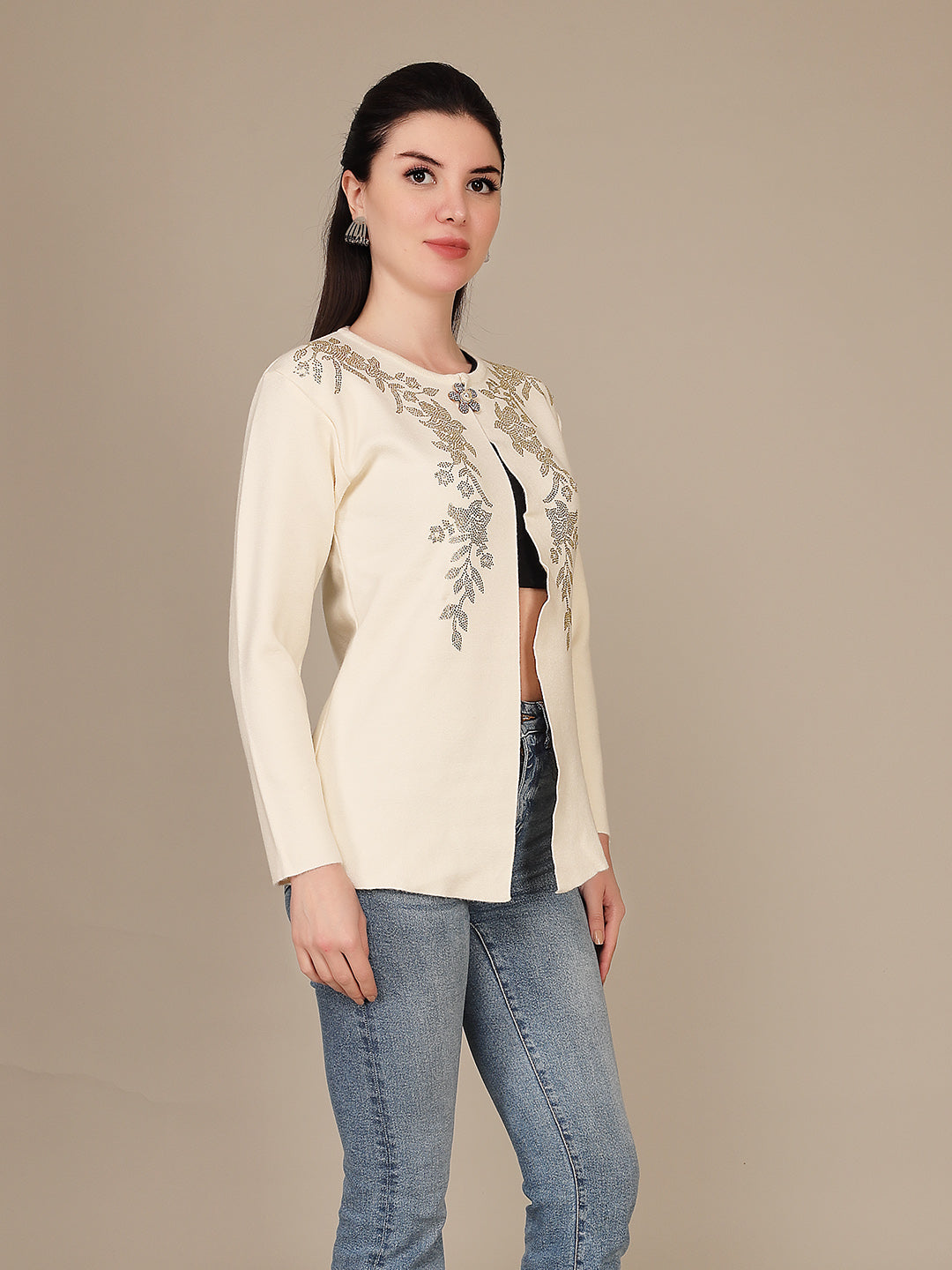 Elegant Drape Shrug