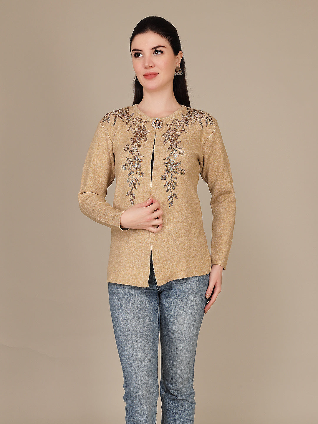 Elegant Drape Shrug