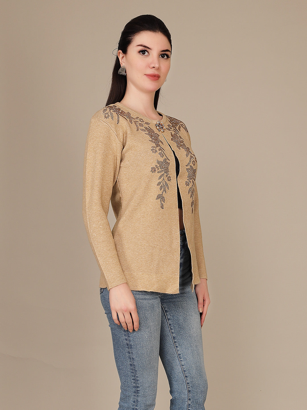 Elegant Drape Shrug