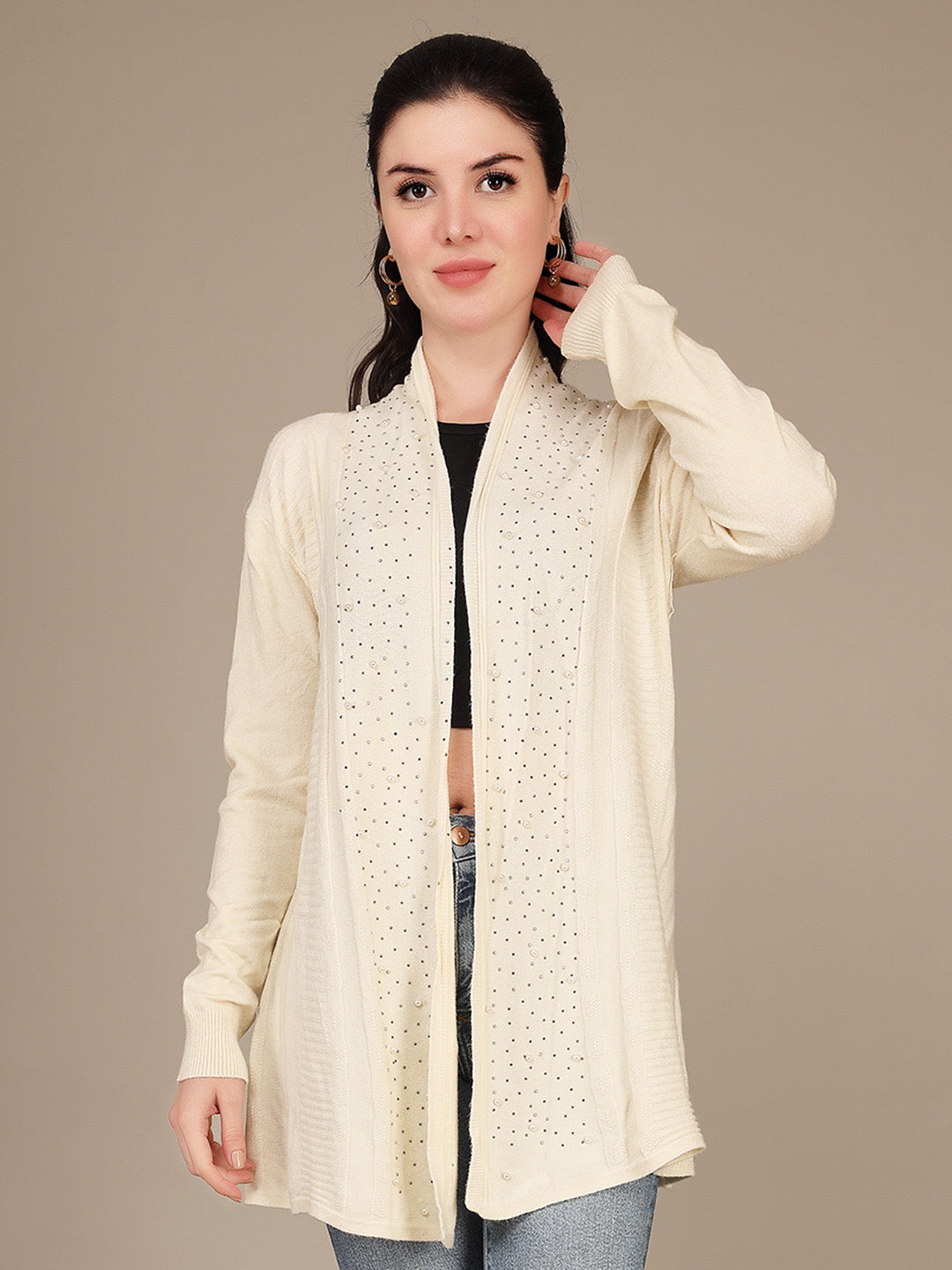 Elegant Drape Shrug