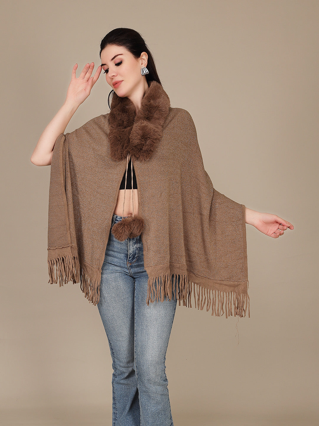 Elegant Drape Shrug