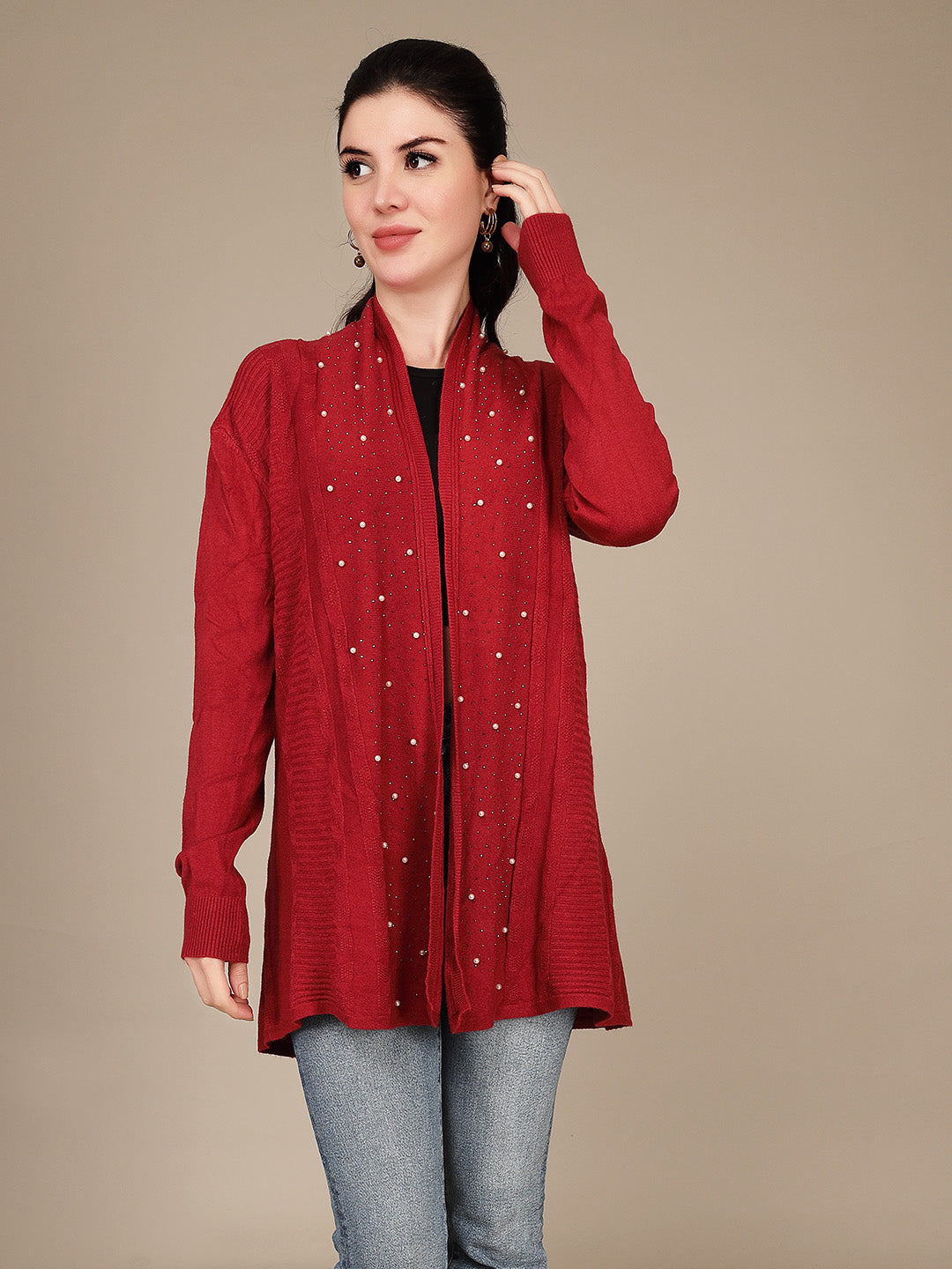 Elegant Drape Shrug