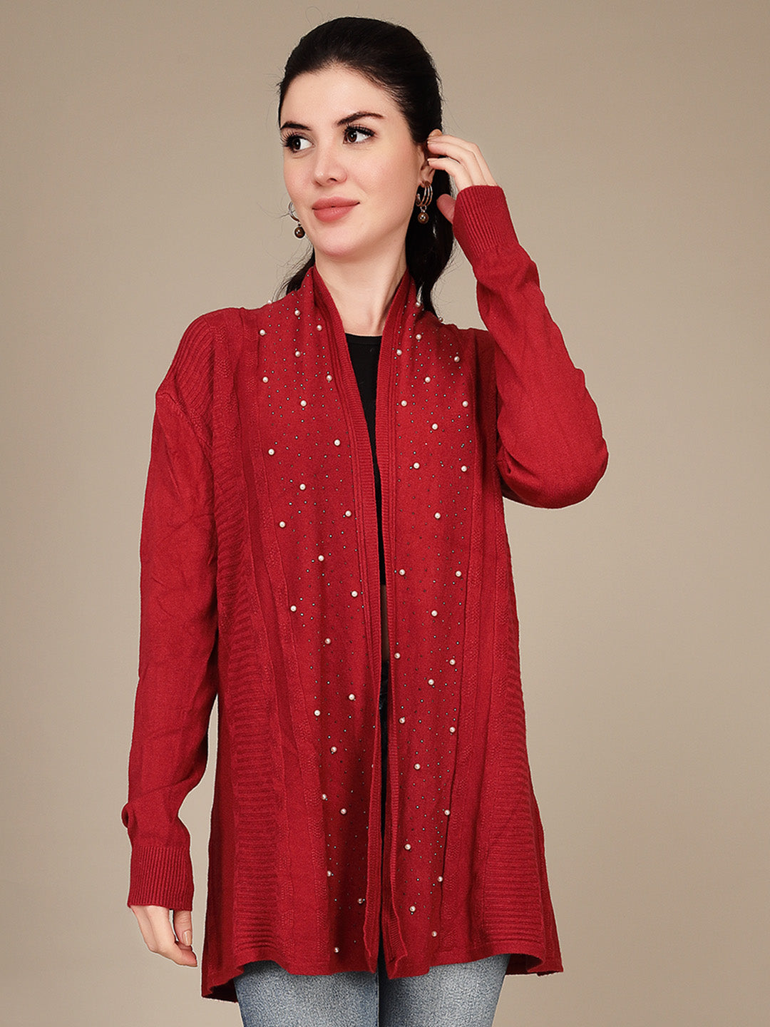 Elegant Drape Shrug