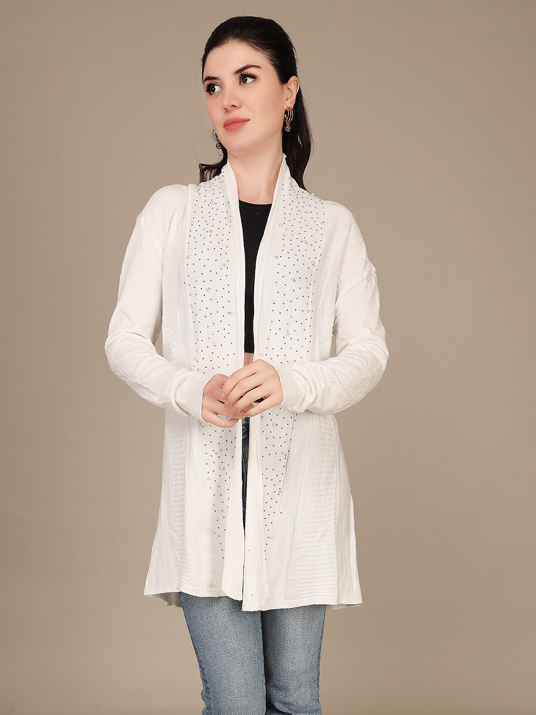Elegant Drape Shrug