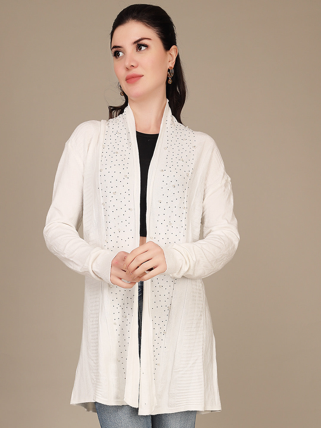 Elegant Drape Shrug