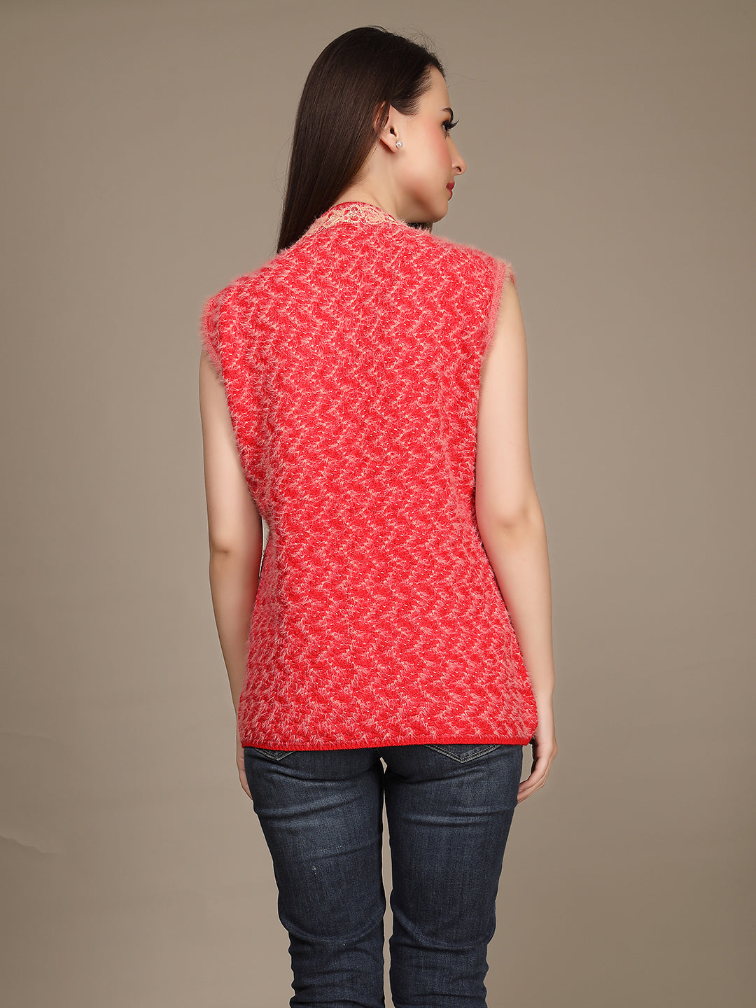Cozy Knitted Sleeveless Cardigan
