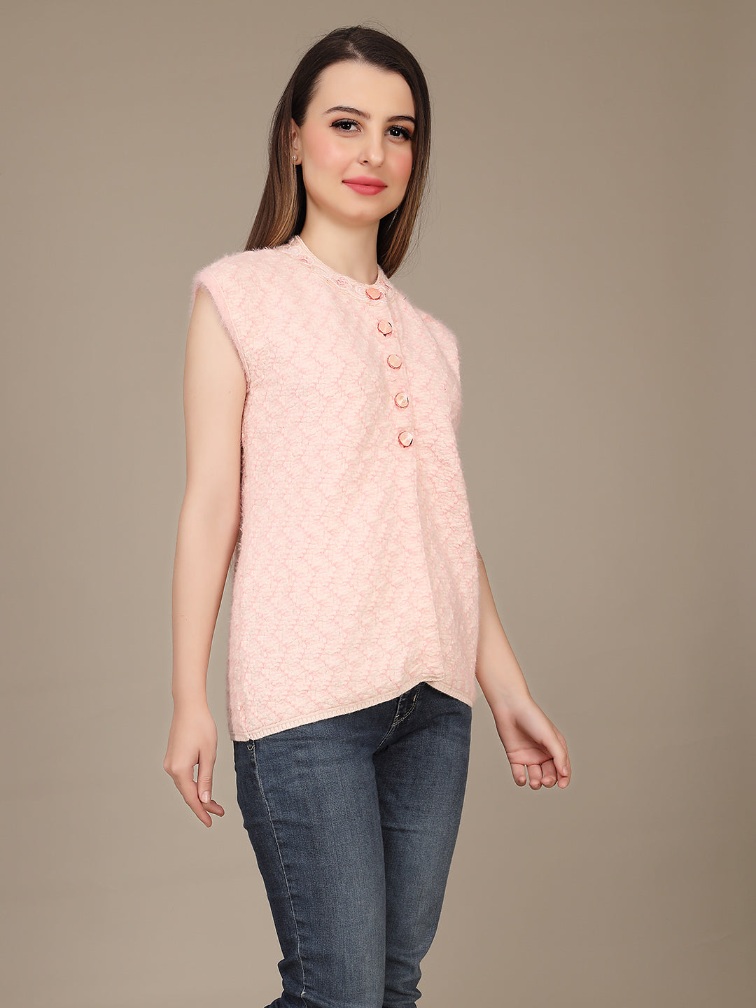 Cozy Knitted Sleeveless Cardigan