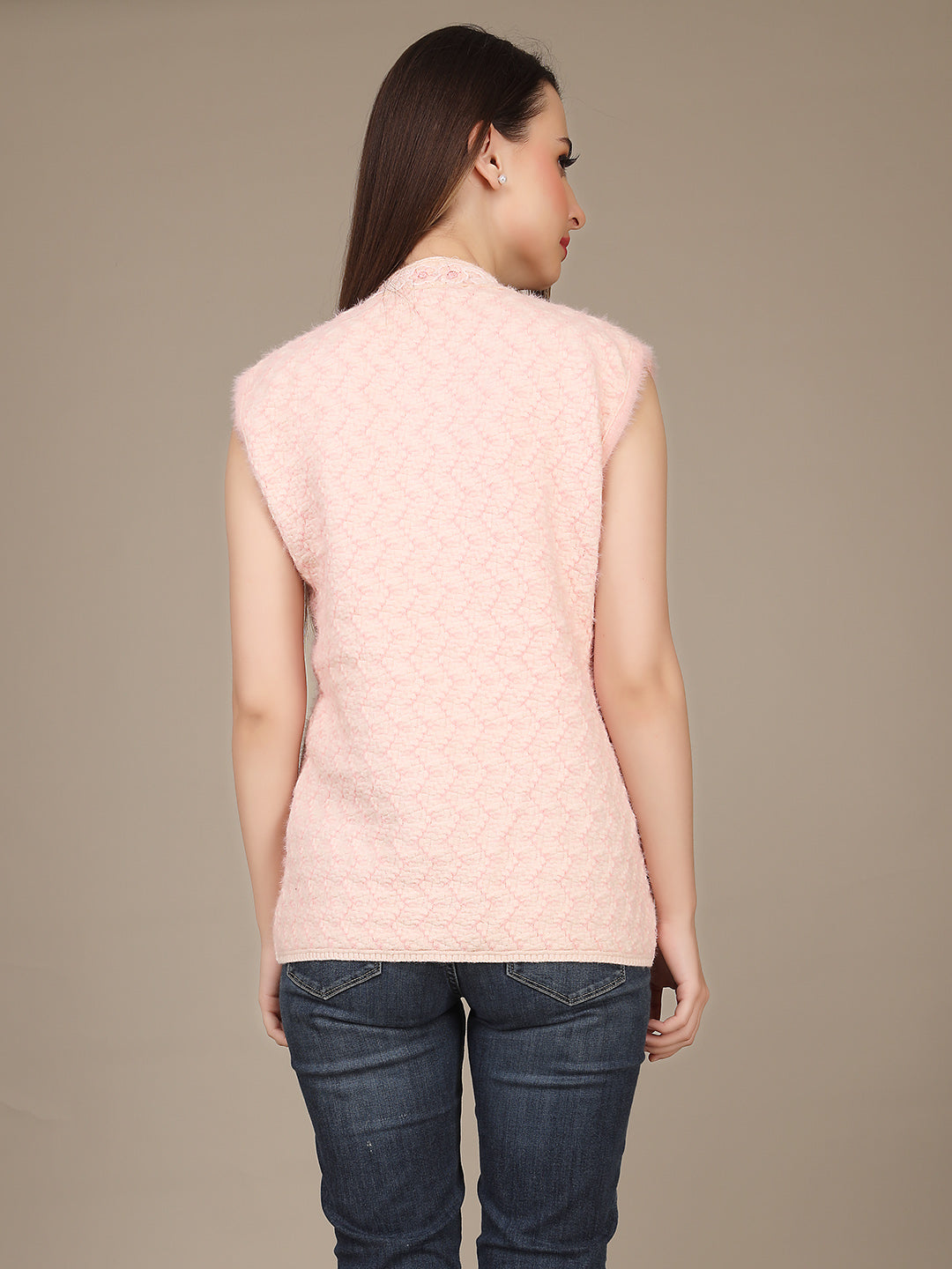 Cozy Knitted Sleeveless Cardigan