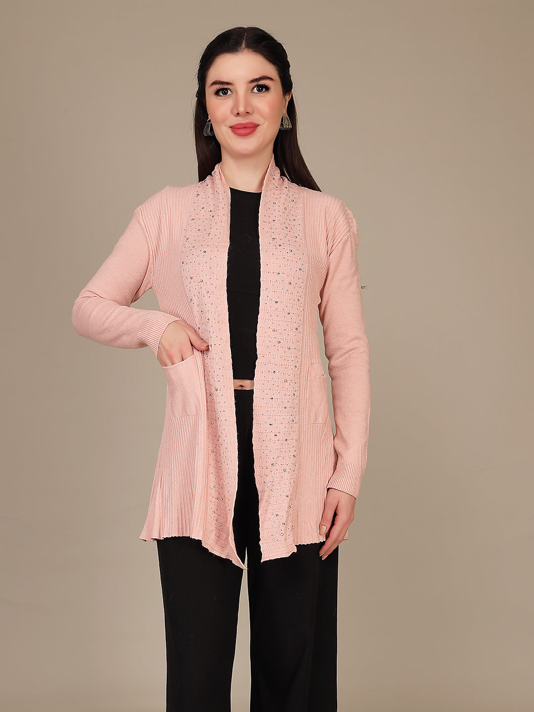 Elegant Drape Shrug