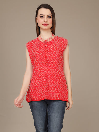Cozy Knitted Sleeveless Cardigan