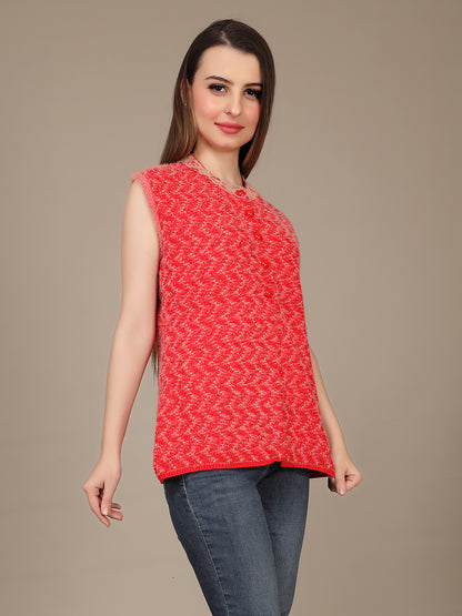 Cozy Knitted Sleeveless Cardigan