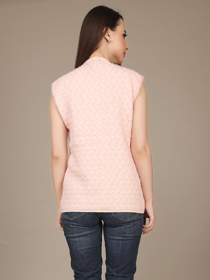 Cozy Knitted Sleeveless Cardigan