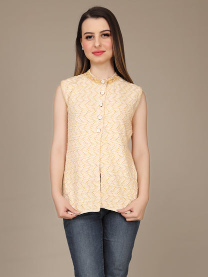 Cozy Knitted Sleeveless Cardigan