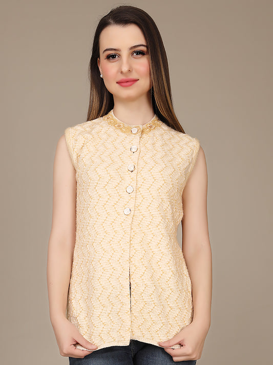 Cozy Knitted Sleeveless Cardigan